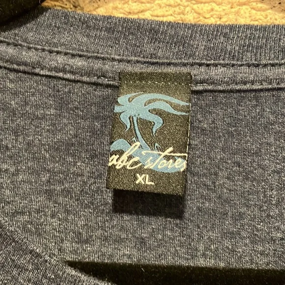 ABC Hawaii Store super soft dk blue heather T-shirt in XL. NWOT. - Picture 3 of 4